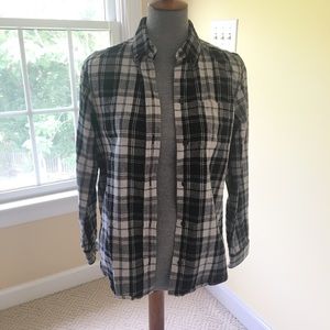 L.L. Bean plaid cotton flannel NWOT